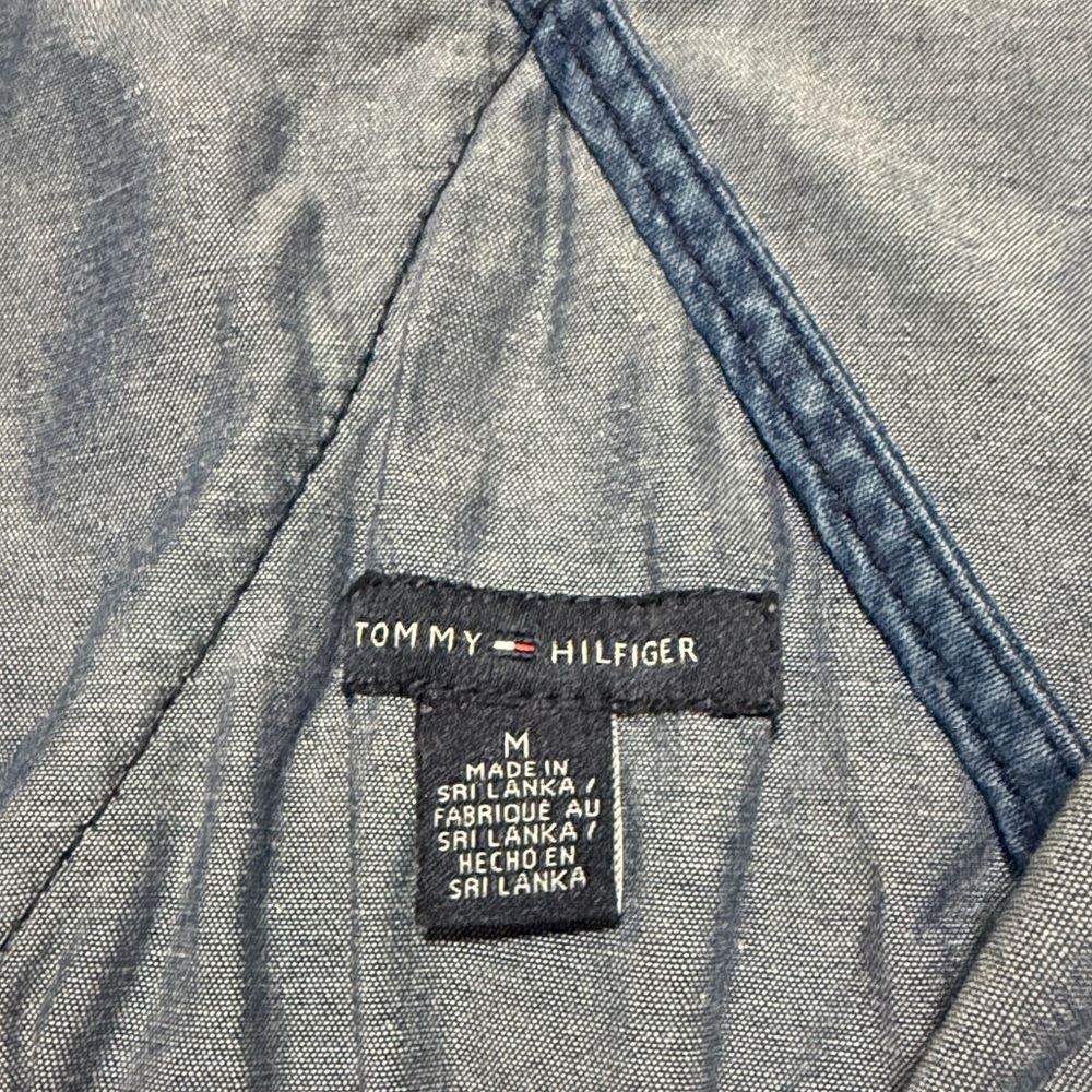 Tommy Hilfiger Denim Wrap Dress Medium - Picture 5 of 7